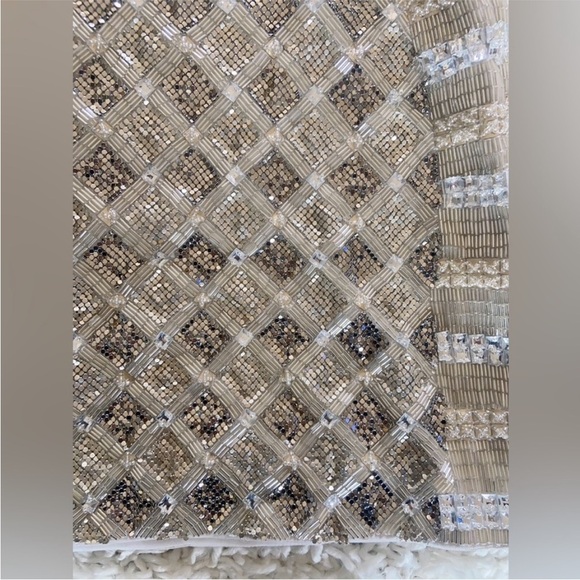 NWT $940 Retrofete Heather Sequin Mini Dress Silver and Gold Beaded​​ - Picture 12 of 14